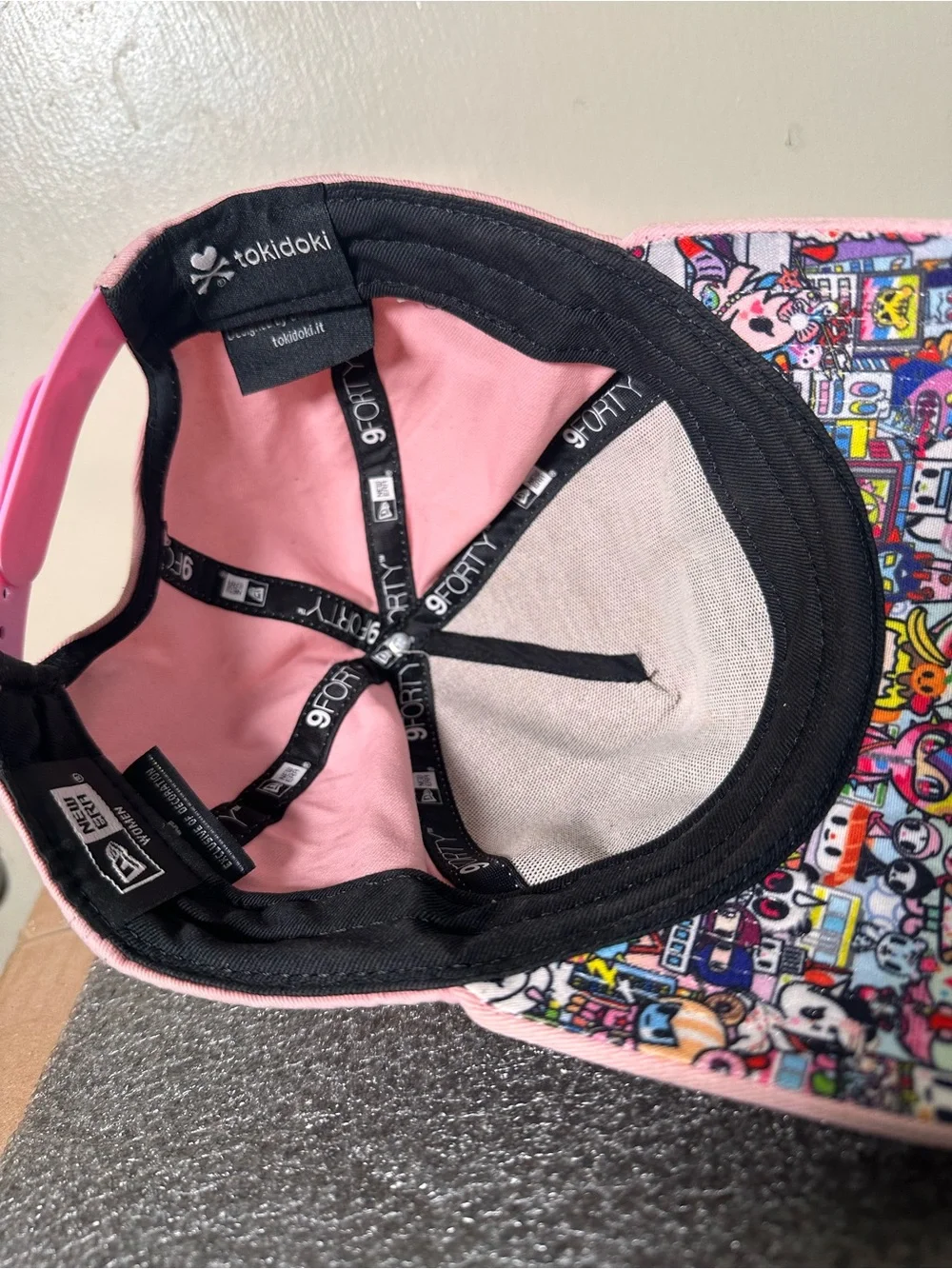 Tokidoki X New Era Women’s Pink Embroidered Hat Multicolor Brim OSFM SnapBack